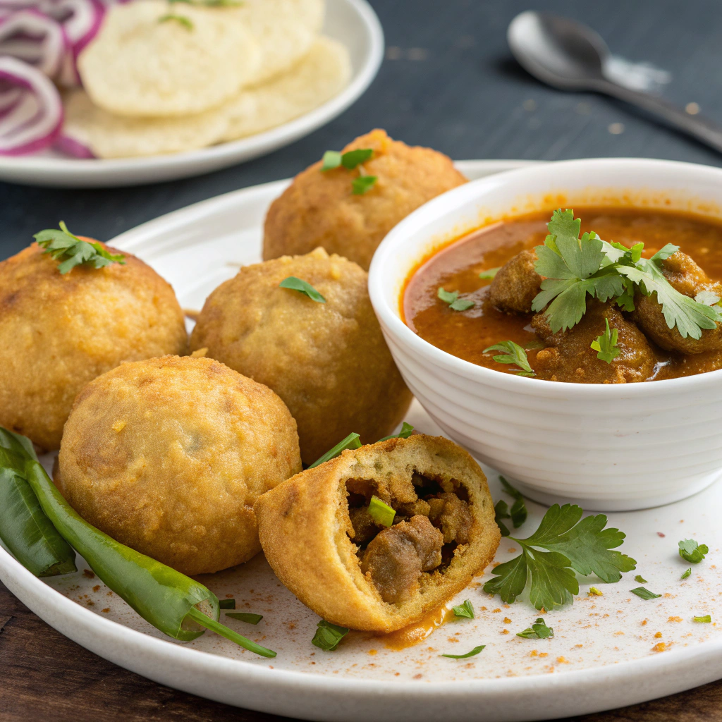 Golden Fry Mutton Litti Rasila